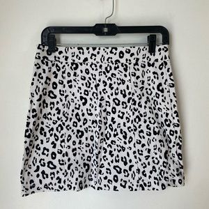 Animal Print Mini Skirt